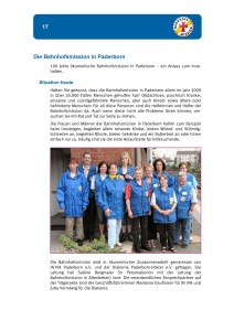 Broschüre zur 100-Jahr-Feier der Bahnhofsmission Paderborn
